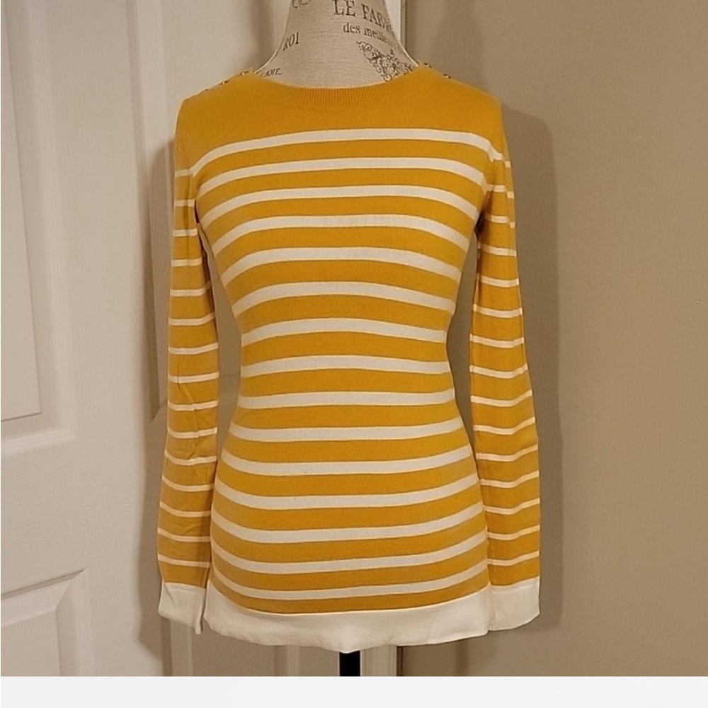 Banana Republic Mustard Knit Sweater